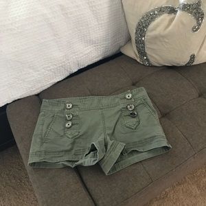 Olive green sailor shorts